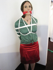 Cleave gagged girl...