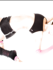 Tied in Workout Gear