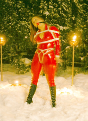 Tied Girl In Snow