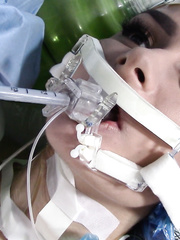 Intubated girl