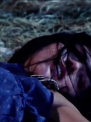 Woman with mouth wide open by chloroform P1