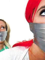 Tightly Wrap Gagged Girls