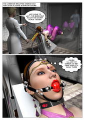 random digi stuff girl and tied into a orgasm machine