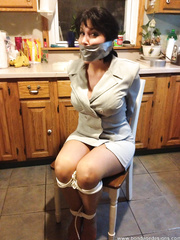 Mommy left in the kitchen!