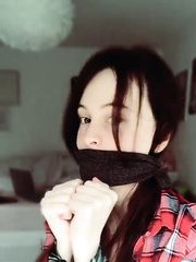 Otm gagged korean girl