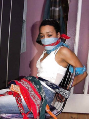 Scarf bondage