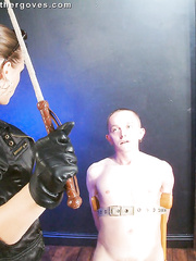 Maria in Leather Gloves 5