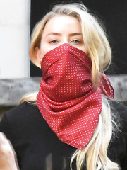 Amber scarf masked