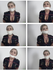Aubrey - Microfoam Tape Gagged MP4 HD ( GagAttack.org )