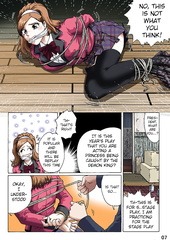 Schoolgirl bound and gagged (Toraware no Seito Kaichou)