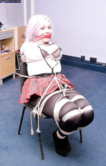 Another Cubby Girl Tied to Chair