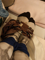 Horsey Scarf and Sock Bondage