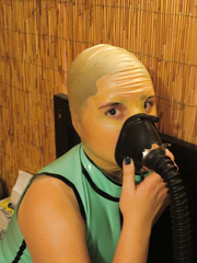 Girl D with black anesthesia mask 1
