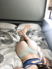 Barefoot in blue