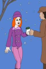 Woman in Winter Drugged