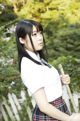 school girl bondage outside