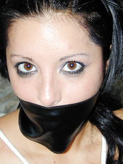 Nude and Leather OTM Gagged