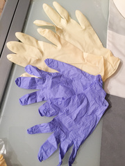 Latex gloves