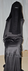 Niqab and leather mask