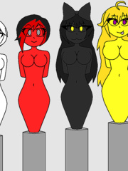 rwby statues