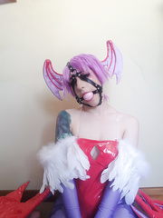 Gagged cute girl