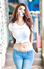 Actress gagged fakes