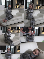 Aubrey - Catsuit Tape Bondage