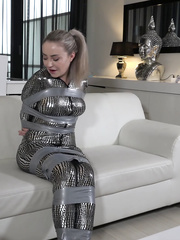 Aubrey - Catsuit Tape Bondage