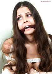 Beautiful gagged girls