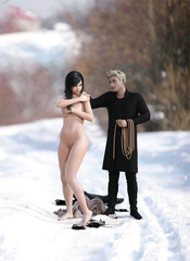 BDSM at winter lake Rejection