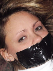 Tape gags, cleave gags and wrap gags.