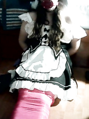 Some crossdresser maid bondage
