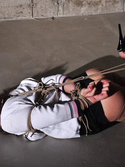 Brooke secretary hogtied