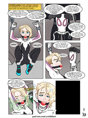 Gwen hooded and gagged comic