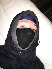 Masked and headscarved