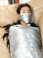 Maria Martinez Trapped In Mummification Bondage