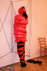 Down coat bondage