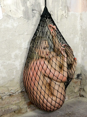 Blonde caught in a net 2