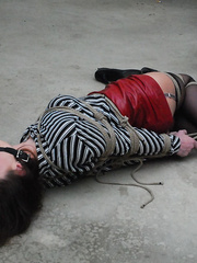 Secretary hogtied 2