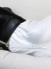 asian girl in boots and bondage