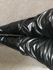 my leather trousers and boots