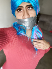 Tape gagged