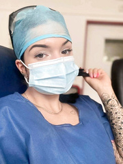 Surgical mask profile photos