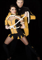 Magician’s assistant Anastacia does the gypsyrope