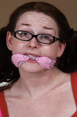 Nerd Girl Bound and gagged