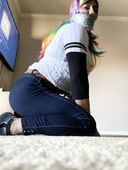 Duct taped. Self bound