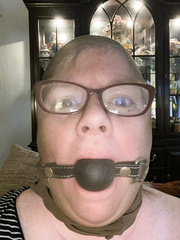 BBW Nikki Gagged Wearing Glasses