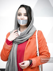 elnaz habibi gagged (گگ الناز حبیبی)