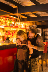 Hanging around at the bar