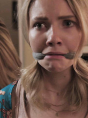 Pretty girl gagged